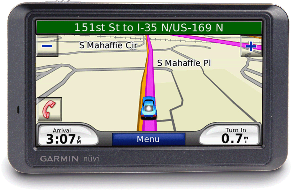 Garmin Nuvi 760 GPS - Front View