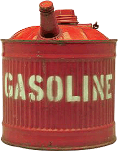 Old Red Gasoline Can