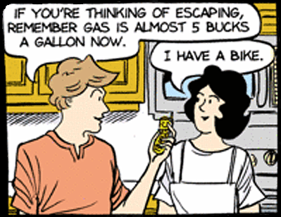 Sally Forth: I have a Bike. -- Copyright King Features Syndicate