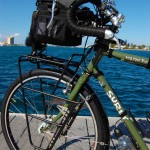 Surly LHT front showing Arkel Handlebar bag