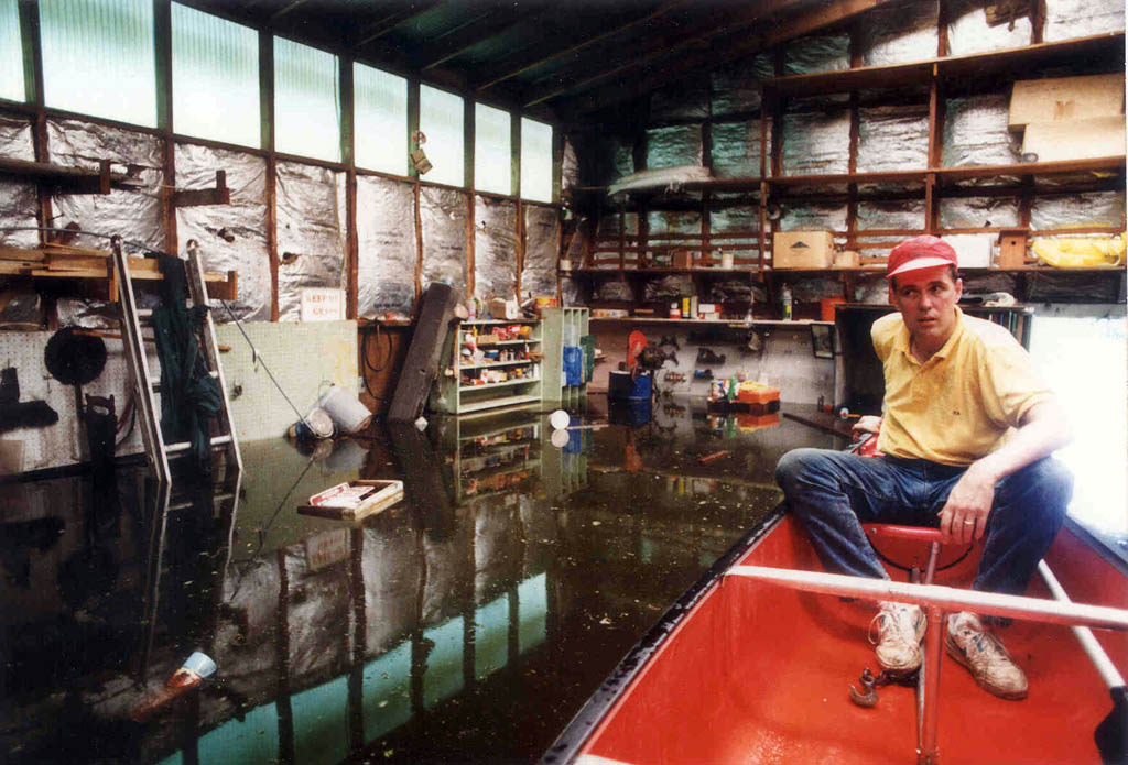 The Mississippi River Flood Of 1993. The river is predicted to