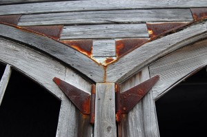 Rusted flashing adds to the appeal