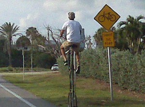 High bike on A1A in Delray Beach, FL