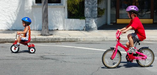 Kids of all ages participated in the Lake Worth FL Bike Rodeo