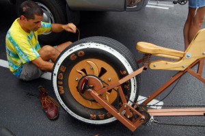 Wooden bike