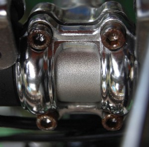 Rusted bolts on Surly Long Haul Trucker stem holder