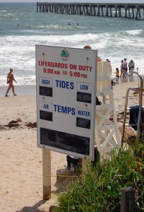 Lake Worth Beach Lifeguard sign