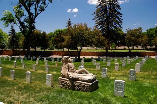 Mystery soldier Dennis O'Leary tombstone in Santa Fe National Cemetery 