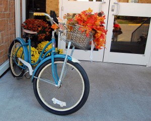 Bicycle in front of Lutheran Heritage & Cultural Center, Altenburg, MO