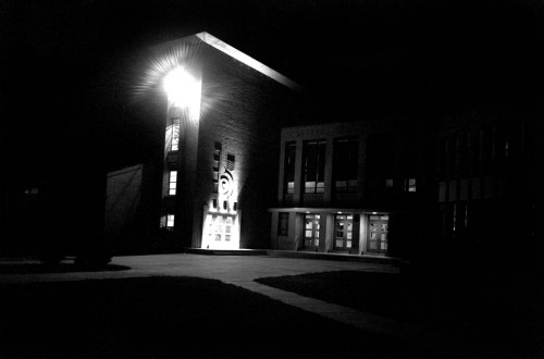 Cape Girardeau (MO) Central High School at night circa 1964