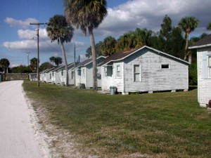 Taylor Creek fishing cabins and shellrock road from LOST to 441