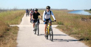 Patrick and Yenz lead the pack into the Clewiston Marina