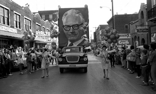 1964 Southeast Missouri State College Homecoming Parade Goldwater float