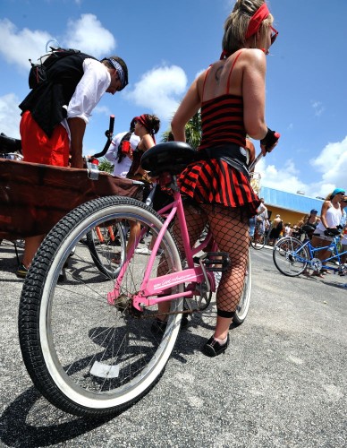 Tour de Bar Pirate on a Pink Huffy